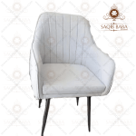 new white leather modern sofa chair
