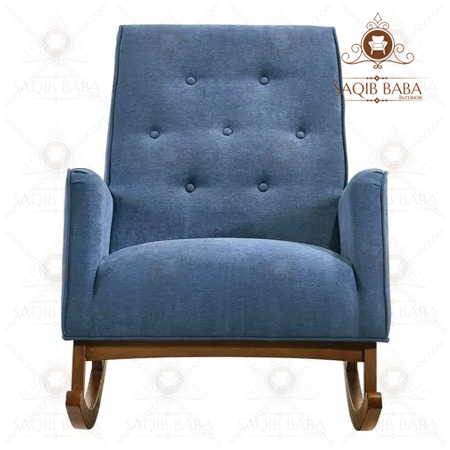 styish blue reciner sofa chair