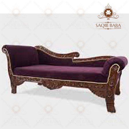 Modern purple devan sofa