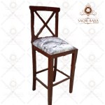 brown wooden bar chair