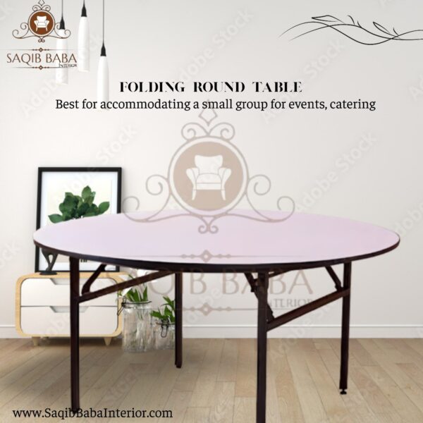 Folding Round Table