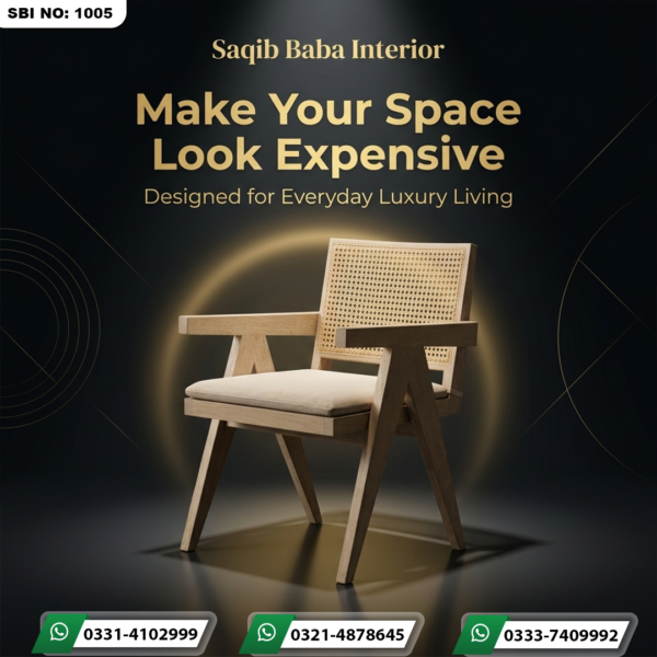 Solid wooden chair with simple classic design for dining and restaurant use