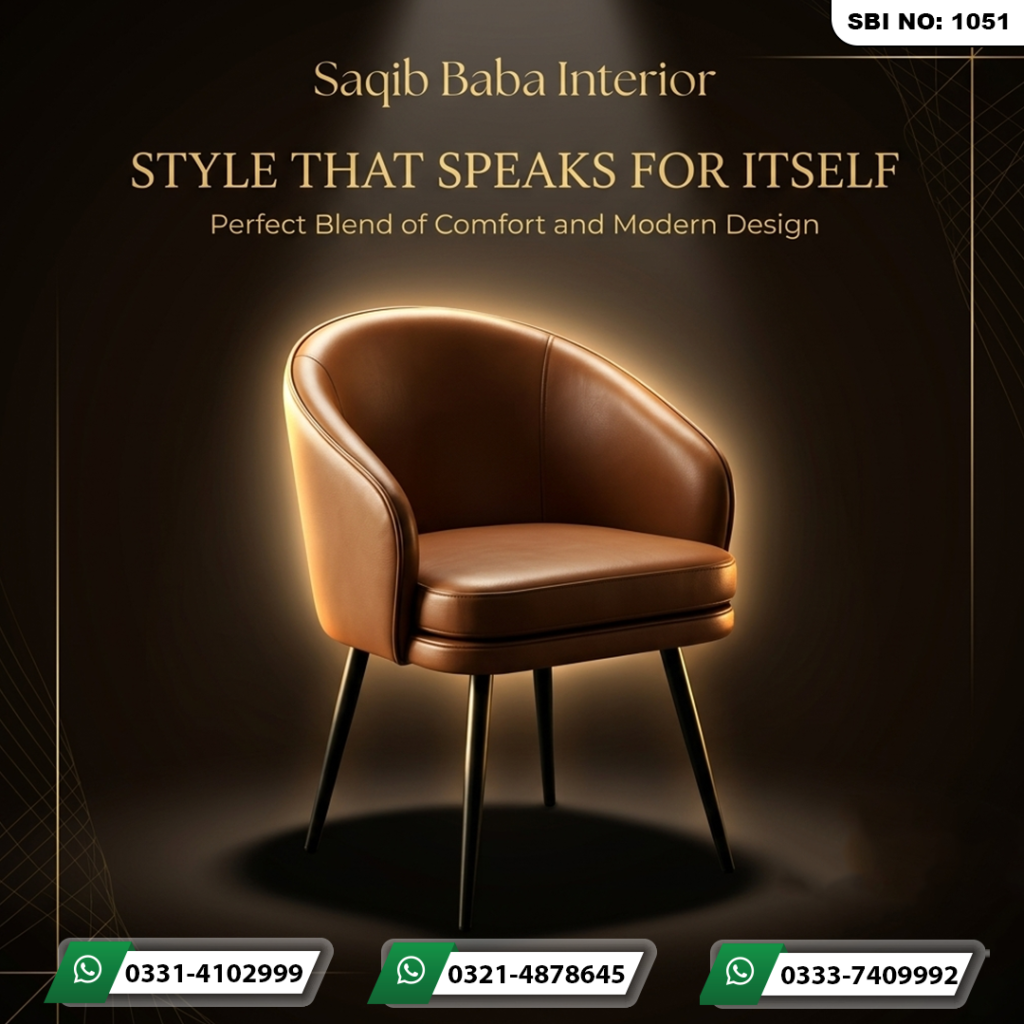 Cafe chair with wooden legs, foam-filled seat and back covered in leather upholstery.