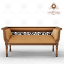 wooden tuxedo devan sofa