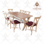 new stylish dinner table set
