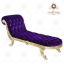 stylish purple velvet devan sofa